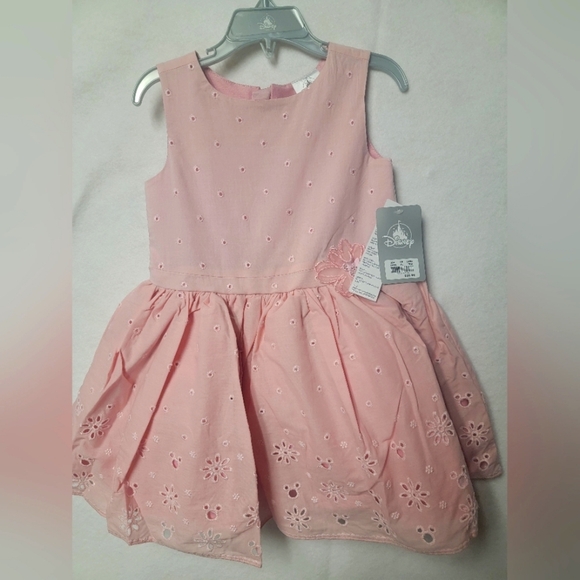 Disney Other - NWT Disney Minnie Mouse sleeveless embroidered eyelet lined w/tulle skirt size 3
